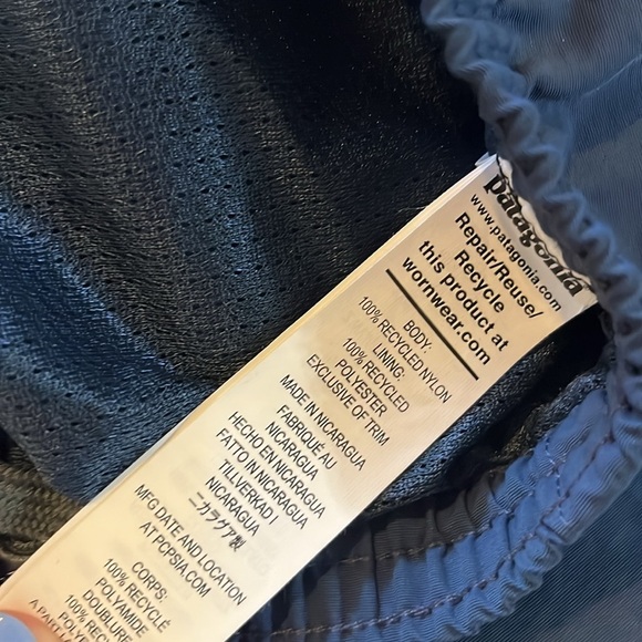 NWT Patagonia Men's Baggies Shorts Tidepool Blue 5 in Sz XXL - Picture 3 of 7